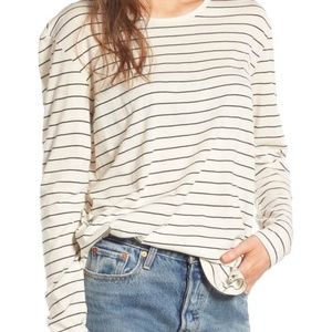 NWT long sleeve striped Nordstrom tshirt size xs